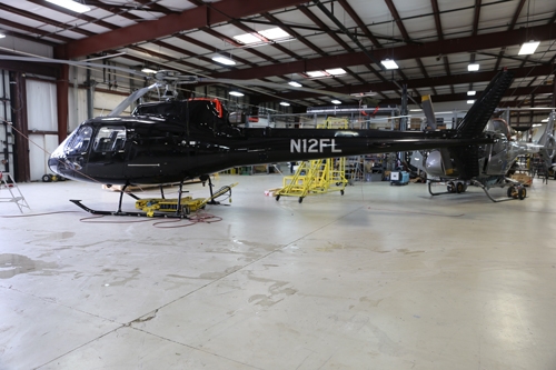  AS350 Lands at Helicopter Flight Training Center